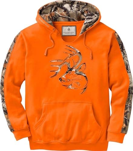 Image of Legendary Whitetails Men's Camo Outfitter Hoodie Hooded Sweatshirt, Inferno, M UK