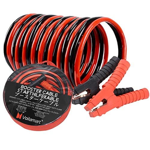 Image of Voilamart Jump Leads Heavy Duty Car Battery Jump Leads 2000AMP 6M Booster Cables Jumper Cable for Petrol Diesel Car Van Truck (Includes Zipped Carry Bag with Handle)