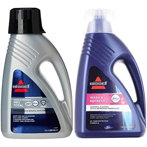 Image of BISSELL Wash & Remove Pro Total Formula | 2212E & Wash & Refresh Febreze Carpet Shampoo | Blossom & Breeze Scent With Febreze | For Use With All Leading Upright Carpet Cleaners | 1078N