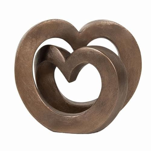 Image of Love Hearts Cold Cast Bronze Sculpture AT048