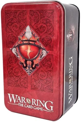 Image of Ares Games War of The Ring: Card Box and Sleeves (Shadow Edition), Red