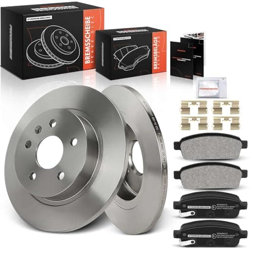 Image of Frankberg Brake Kit incl. 2x Brake Disc + 4x Brake Pad Rear Compatible with Mokka/Mokka X J13 Trax Replace# 13473427, 13473428