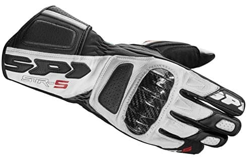 Image of SPIDI Motorcycle Gloves Str-5 A175, BLACK AND WHITE, Size 3XL