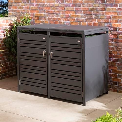 Image of Rowlinson Chelsea Double Bin Store - Anthracite