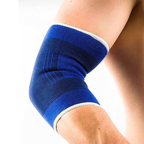 Image of plastific Elasticated Elbow Support Sleeve for Men & Women - Arm Splint Supports for Tennis, Golfers, Weightlifting, Tendonitis, Joint Pain Relief (Pair of Elbow Support)