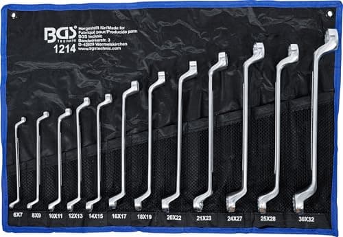 Image of BGS 1214 | Double Ring Spanner Set | offset | 6 x 7 - 30 x 32 mm | 12 pcs.