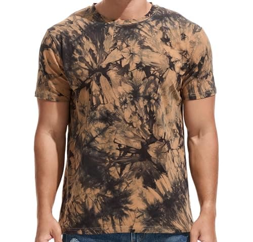 Image of RONOMO Men's Round Neck Short Sleeved T-Shirt | Medium Elasticity | Soft and Breathable | Pre Shrunk Treatment| (ZR Yellow M)