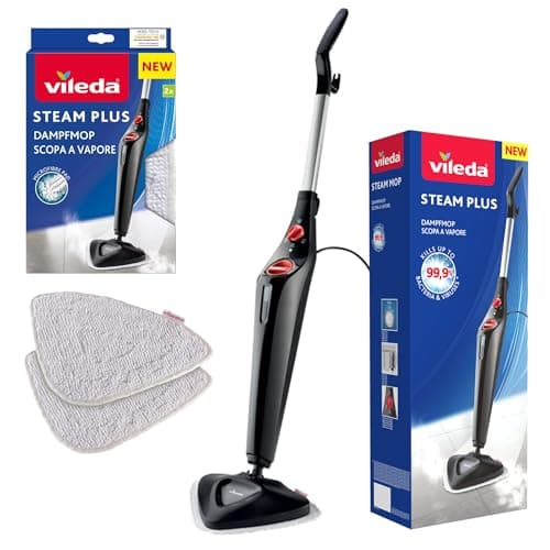 Image of Vileda Steam Mop Plus and Steam Refills Bundle