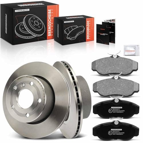 Image of Frankberg Brake Kit incl. 2x Brake Disc + 4x Brake Pad Front Compatible with Discovery II L318 2.5 TD5 4x4 4.0 V8 4x4 1998-2004 Replace# SFP100480, SFP500150