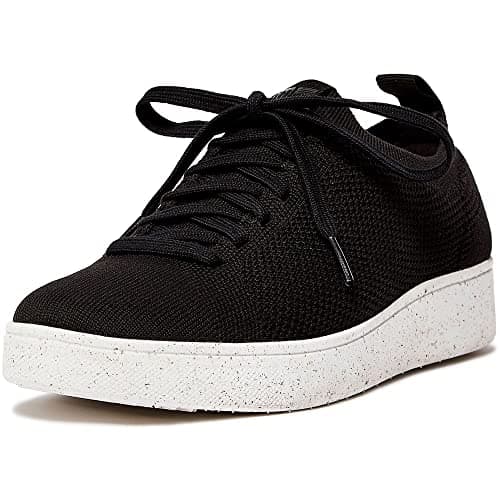 Image of Fitflop Women's Rally e01 Multi-Knit Trainers Sneaker, Black, 5 UK