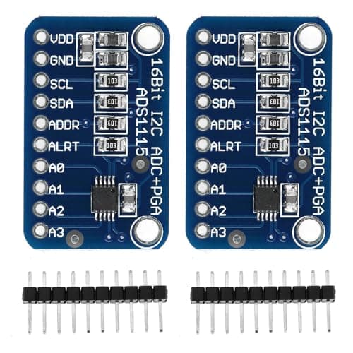 Image of SIXRUN 16 Bit I2C ADC Board Analog to Digital Converter Module with Programmable Gain Amplifier for Micro Controller Development