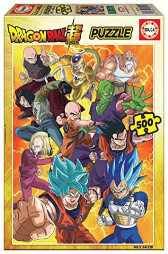 Image of Educa - 500 Piece Puzzle for Adults | Dragon Ball Super. Includes Glue Fix Puzzle. Ages 11 (19009)