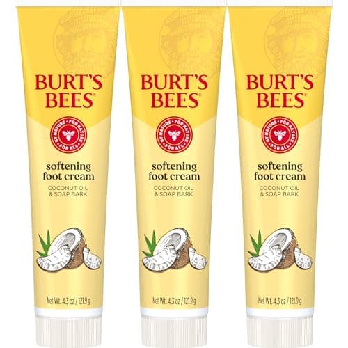 Image of Burt's Bees Coconut Foot Cream - 4.34 Ounce Tube (Pack of 3)