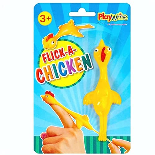 Image of Playwrite 2 X Children Kids Flick A Chicken Novelty Catapult Party Bag Toy Pinata Fillers
