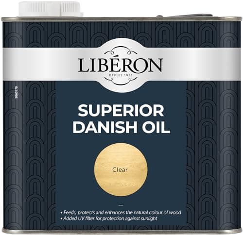 Image of Libéron Superior Danish Oil - Nourishes, Protects & Enhances Wood - UV Filter & Water-Resistant - Interior & Exterior Use - Satin Finish - Clear - 2.5 Litres
