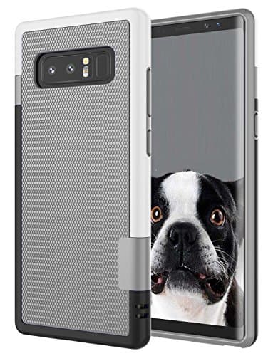 Image of Jeylly Galaxy Note 8 Case, Note 8 Cover, [3 Color] Slim Hybrid Impact Rugged Soft TPU & Hard PC Bumper Shockproof Protective Anti-slip Case Cover Shell for Samsung Galaxy Note 8 SM-N950 - Light Gray