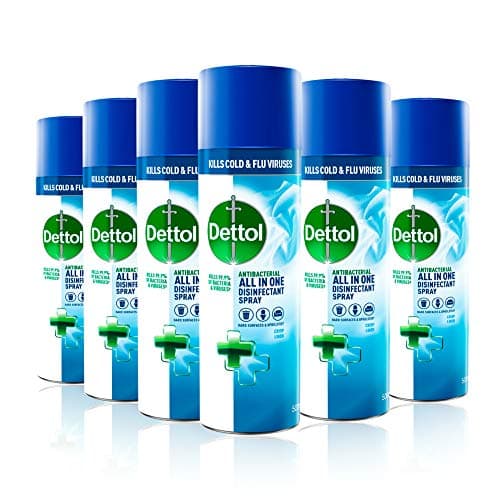 Image of Dettol All-in-One Disinfectant Spray Crisp Linen, 400 ml, Pack of 6