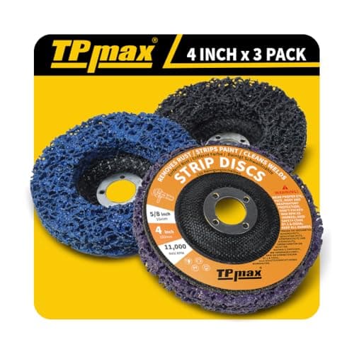 Image of 100mm 4 Inch Strip Discs Stripping Discs Rust Remover Wheel Remove Paint and Oxidation Poly Strip Wheel Disc Abrasive Angle Grinding Wheel - 3 Pack(Purple/Blue/Black)