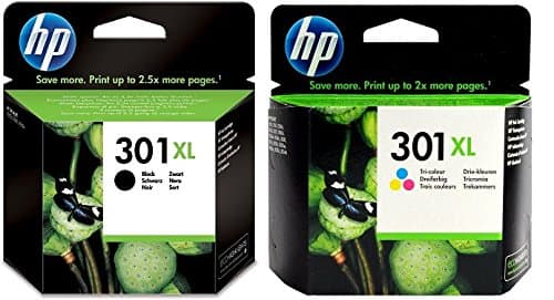 Image of HP 301XL High Yield Tri-colour + 301XL High Yield Black Original Ink Cartridge Bundle