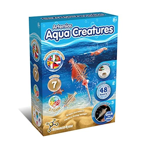 Image of Science4you Artemias Aquatic Sea Creatures (Triops family) - Grow Your Own Water Dragons Kit - Includes Aqua Eggs - Science Kits for Kids Age 6 7 8 9 10+ Educational Toy Boys & Girls