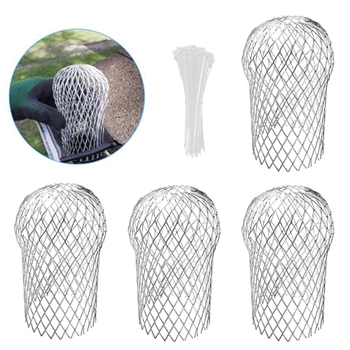 Image of 4 Pcs Aluminum Gutter Guards, 3.5" Metal Downpipe Leaf Guard Gutter Downspout Guard, Expandable Down Pipe Leaf Strainer Gutter Screen Covers, 2 to 4" Gutter Leaf Guard Mesh to Stop Leaves Moss Mud