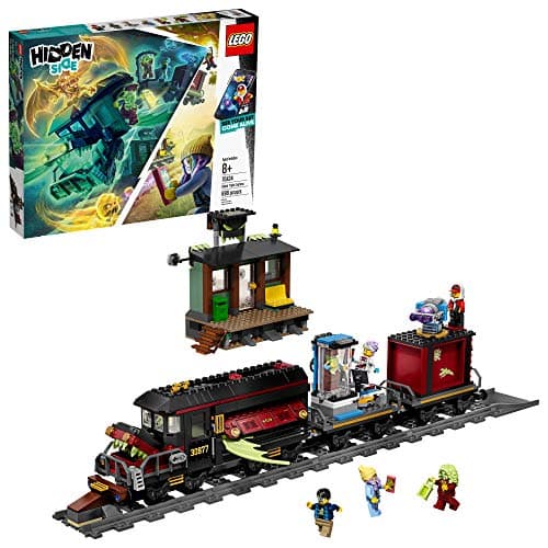 Image of LEGO Hidden Side Ghost Train Express 70424 Building Kit, Train Toy for 8+ Year Old Boys and Girls, Interactive Augmented Reality Playset, New 2019 (698 Pieces)