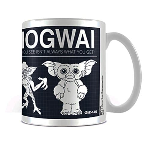 Image of Pyramid International Gremlins Mug (Mogwai Rules Design) 11oz Ceramic Coffee Mug, Cups and Coffee Mugs for Women and Men, Mugs for Kids - Official Merchandise, White