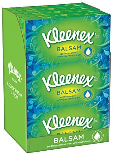 Image of Kleenex Balsam Tissues - Pack of 12-768 Sheets in Total