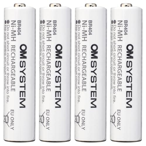 Image of OM SYSTEM OLYMPUS BR-404 NI-MH Rechargeable Battery Set
