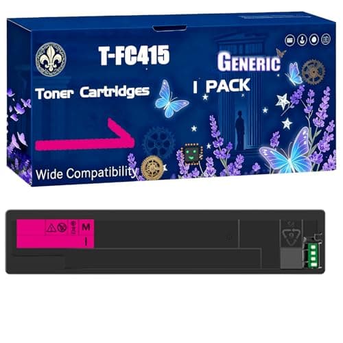 Image of T-FC415 Toner Cartridges Compatible for Toshiba E-Studio 2515 AC 4515 AC 3015 AC 5015 AC 3515 AC Printers, Black High Yield 38000 Pages Printer Accessories (1 Pack Magenta)