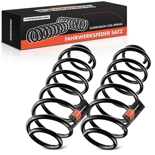 Image of Frankberg 2x Coil Spring Rear axle Compatible with Fiesta VI CB1 CCN 1.25L 1.4L 1.6L Hatchback 2008-2012 Replace# 1547329