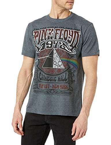 Image of Liquid Blue Men's Pink Floyd Carnegie Hall T-Shirt, Grey, Medium