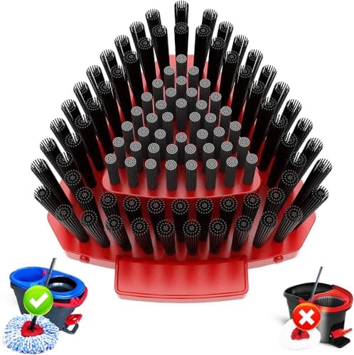Image of Upgraded Replace Scrub Brush Only Compatible with Vileda Rinseclean/H2PrO Spin Mop System, More Layers of Bristles Great for Kitchen, Deck, Bathroom (Small，NOT for vileda others system)