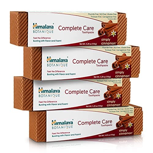Image of Himalaya Botanique Complete Care Toothpaste with Natural Cinnamon and Mint | Gives Freshness and a Cooling Effect| Herbal Extracts Makes Teeth Whiter- 150g (Pack of 4)