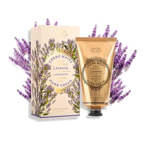 Image of Panier des Sens - Lavender Hand Cream - Hand Cream for very Dry Hands and Skin – for Women and Men - With Shea Butter & Olive Oil - Vegan Made in France 97% Natural Ingredients - 75ml