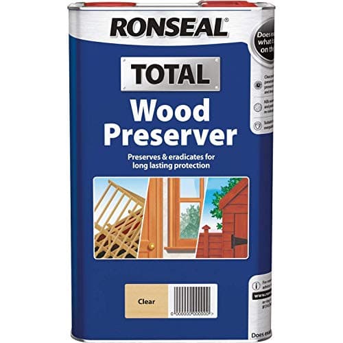 Image of Ronseal RSLWPCL5L 5 Litre Total Wood Preserver - Clear