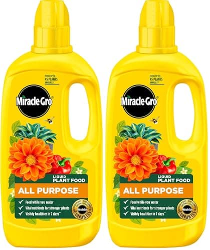Image of Miracle Gro All Purpose Concentrated Liquid Plant Food, 800ml (Pack of 2)
