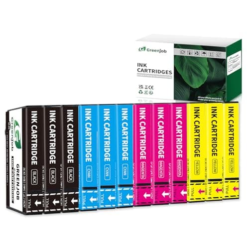 Image of Greenjob Compatible 603XL Ink Cartridges Multipack Replacement for Epson 603 XL Compatible with Expression Home XP-3100 XP-4100 XP-2100 XP-2105 XP-3105 Workforce WF-2810 WF-2830 WF-2835 (12-Pack)