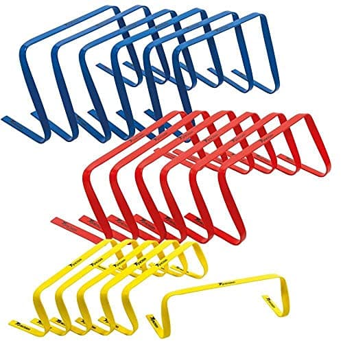 Image of Precision 6inch High Flat Hurdles Set Yellow ( Set of 6 )