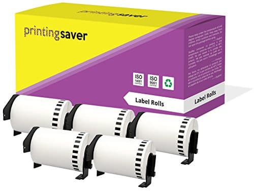 Image of 5X DK-22243 102 mm x 30.48 m Compatible Continuous Paper Label Tapes for P-Touch QL-1050, QL-1050N, QL-1060N, QL-1100, QL-1110NWB Label Printers