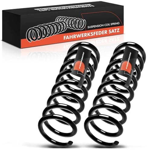Image of Frankberg 2x Coil Spring Front axle Left Right Compatible with C-Klasse W202 1993-2000 C-Klasse T-Model S202 1996-2001 SLK R170 1996-2004 Replace# 1703210004