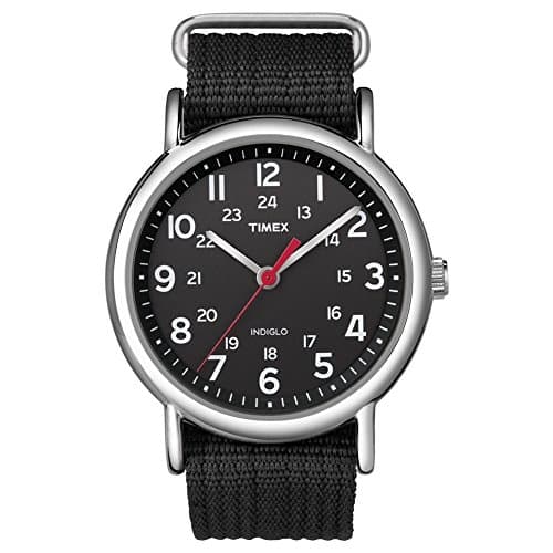 Image of Timex Weekender Slip-Thru Watch - Black/Black