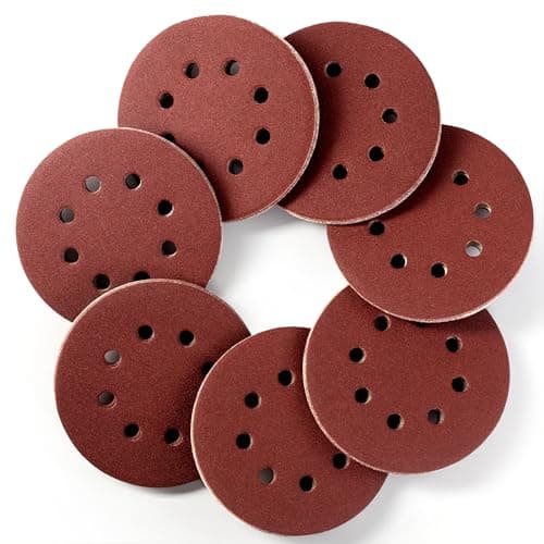 Image of SATC Sanding Discs 180 Grit 72PCS Orbital Sander Discs 125mm Hook and Loop Round Orbital Sander Pads for Sanding