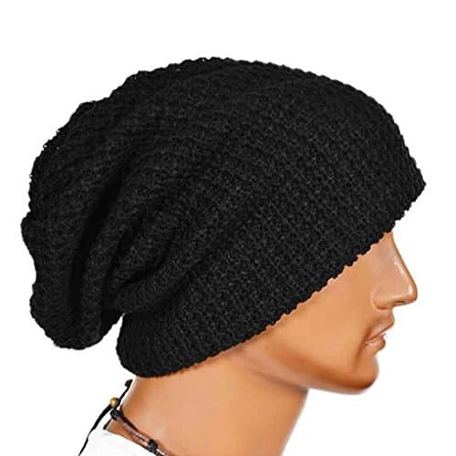 Image of Bobury Oversized Men Knit Beanie Hat Baggy Long Slouchy Winter Warm Skull Cap