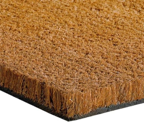 Image of FloorPro Living Coir Matting for Entrances - Tough Bristles - Doorway Coconut Entrance Mat Strips - Cut to Size - Doormats (0.45m x 0.75m (45cm x 75cm))