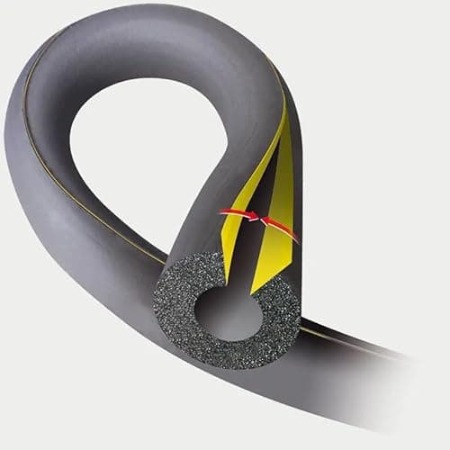 Image of Pipe Insulation Tube 15mm Bore 9mm Wall x 2m – Flexible Self-Seal Foam Lagging with self Seal Slit | Closed Cell Thermal Cladding for Hot & Cold Pipes | HVAC & Plumbing Use