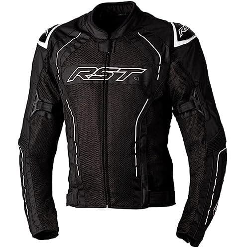 Image of RST S1 Mesh CE Mens Textile Jacket - Black/White 44