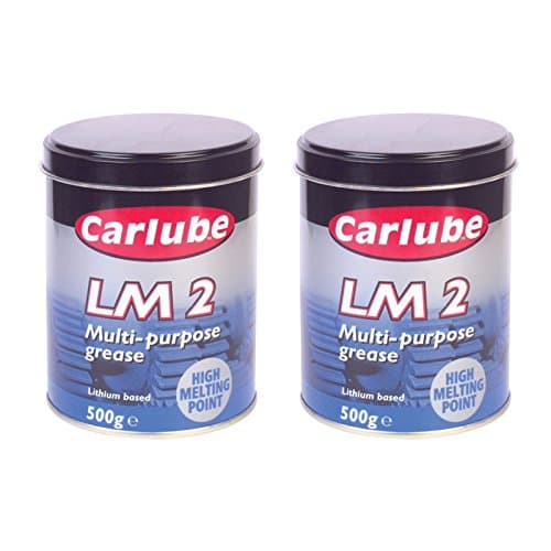 Image of Carlube LM2 Multi Purpose Lithium Grease Lubricant, 500 g Tin (Pack of 2)