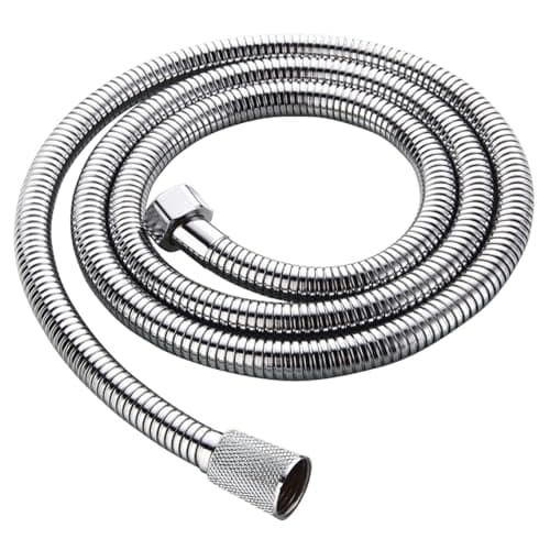 Image of 1.5m Shower Hose, Bore Anti-Kink Stainless Steel Shower Hose, Leakproof Chrome Replacement for High Pressure
