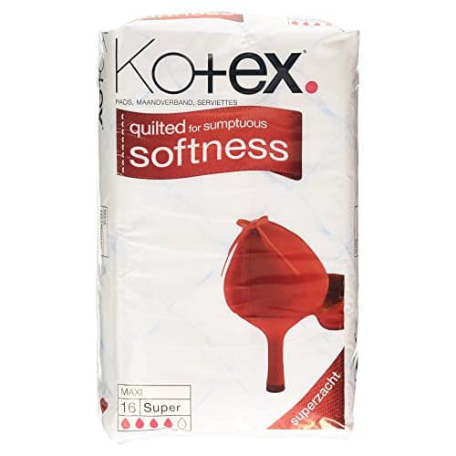 Image of Kotex Maxi Super Sanitary Towels, 16 per Pack